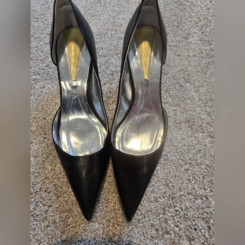 Kenneth Cole 925 Heels -Elegant Black Leather Women's Pumps
